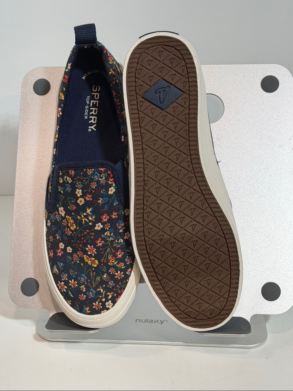 Sperry Crest Twin Gore Floral Slip-On Sneakers - Picture 2 of 6